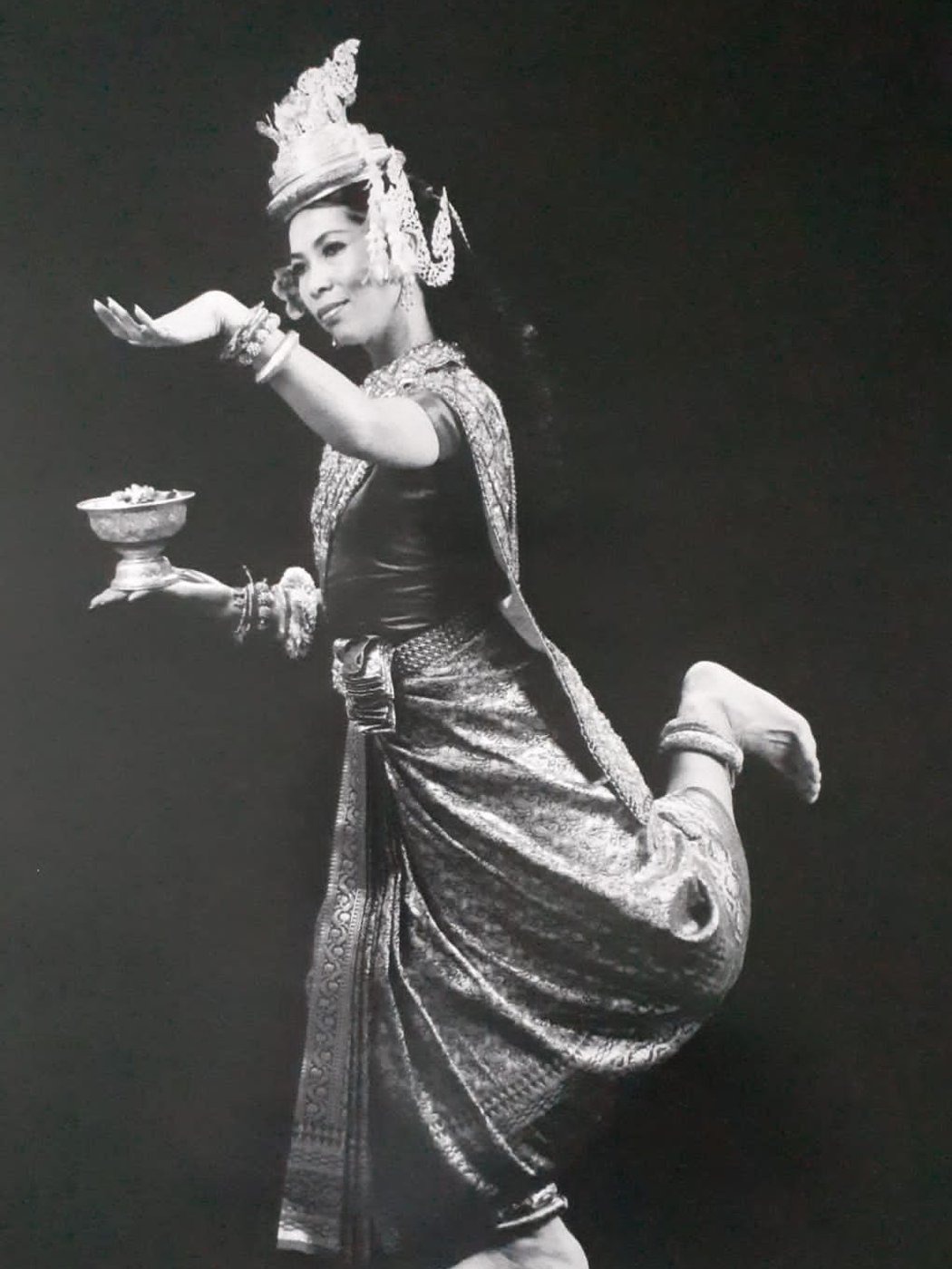 Leakhena's mother Sokhanarith Moeur, a classical Khmer dancer